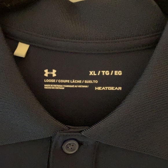 Under Armor navy blue polo - Picture 3 of 3